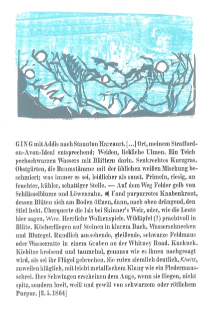 Gerard Manley Hopkins. Das Blau des Himmels - Teil I [1864/65]. [Erstdruck]